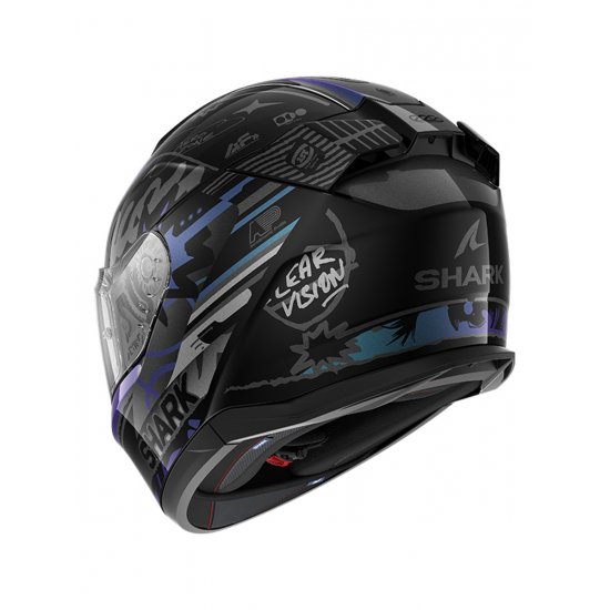 Shark D-Skwal 3 Streetrush Motorcycle Helmet at JTS Biker Clothing