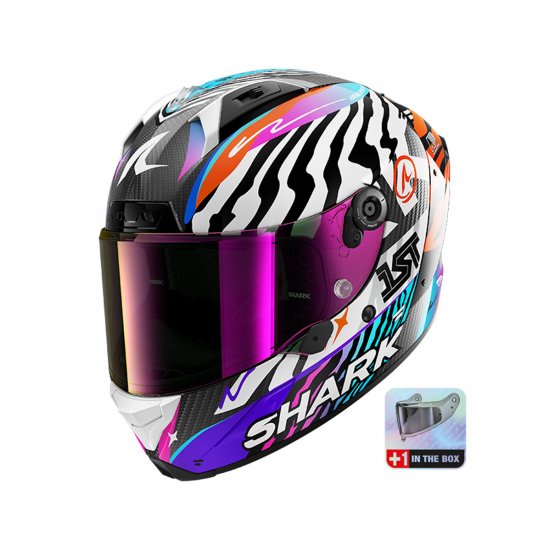 Shark Aeron Speed-Fancy Motorcycle Helmet at JTS Biker Clothing