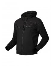 Black Richa Stradale Hoodie Textile Motorcycle Jacket at JTS Biker Clothing