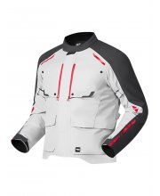 Grey/Red Richa Taurus Textile Motorcycle Jacket at JTS Biker Clothing
