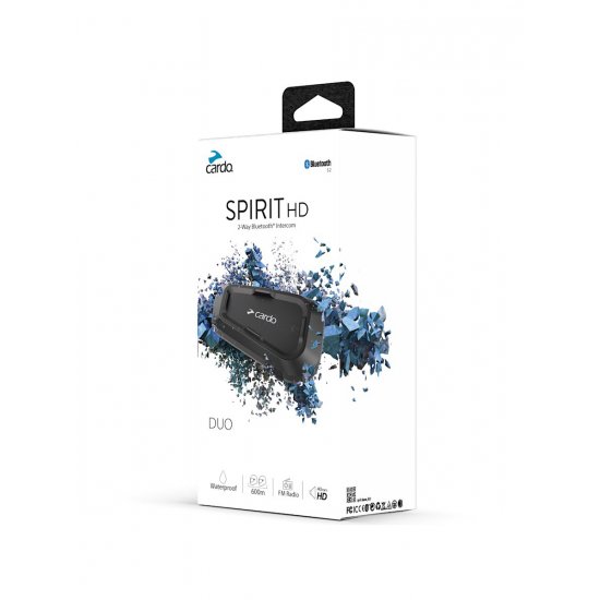 Cardo Spirit HD Duo Bluetooth Intercom at JTS Biker Clothing
