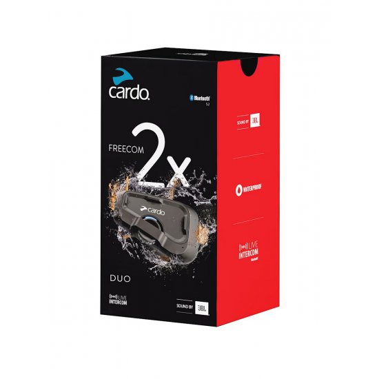 Cardo Freecom 2X Duo Bluetooth Intercom at JTS Biker Clothing