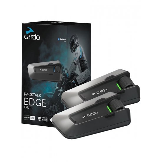 Cardo Packtalk Edge Duo Mesh Intercom at JTS Biker Clothing