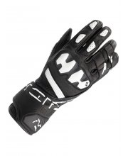 Black/White Richa RS-86 Motorcycle Gloves at JTS Biker Clothing