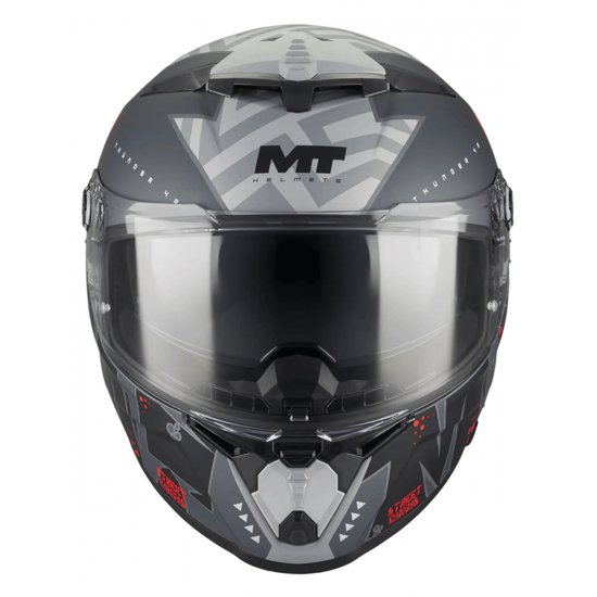MT Thunder 4 R Canvas Motorcycle Helmet at JTS Biker Clothing