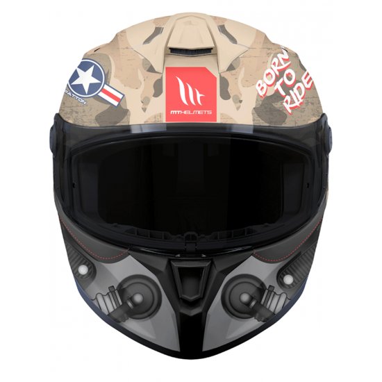 MT Targo S Patton Motorcycle Helmet at JTS Biker Clothing