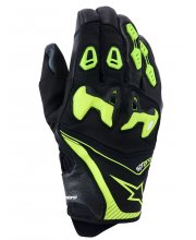 Black/Hi-Vis Yellow Alpinestars SP-R Pro Motorcycle Gloves at JTS Biker Clothing