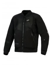 Black Alpinestars Flight Air Textile Motorcycle Jacket at JTS Biker Clothing