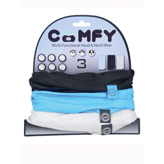 Oxford Comfy Blue, Black, Grey at JTS Biker Clothing 